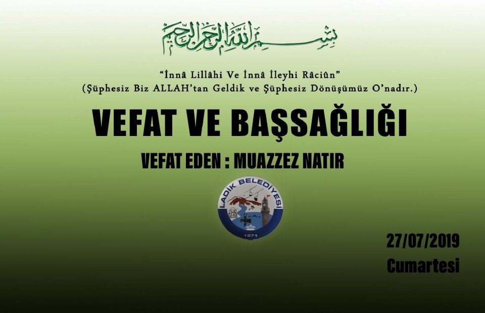 Vefat Eden : Muazzez NATIR