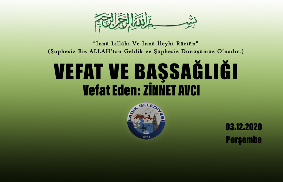 Vefat Eden: Zinnet AVCI