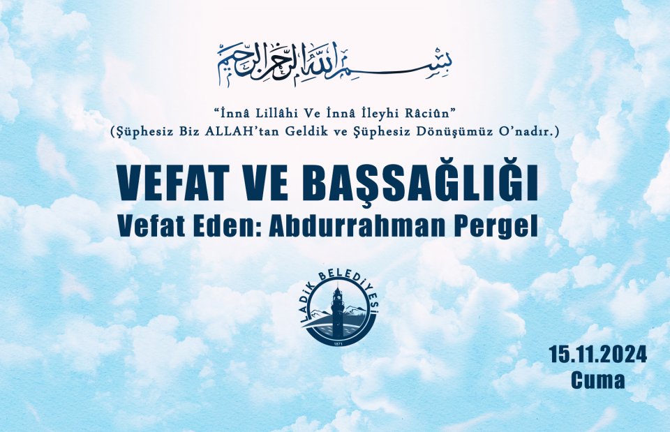 Vefat Eden: ABDURRAHMAN PERGEL