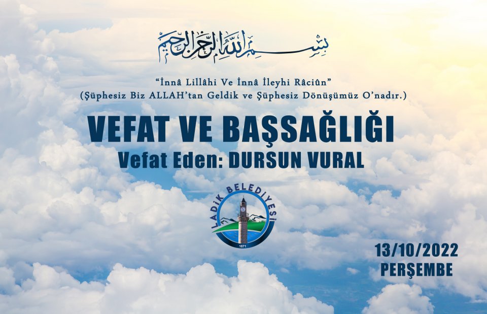 Vefat eden: Dursun Vural