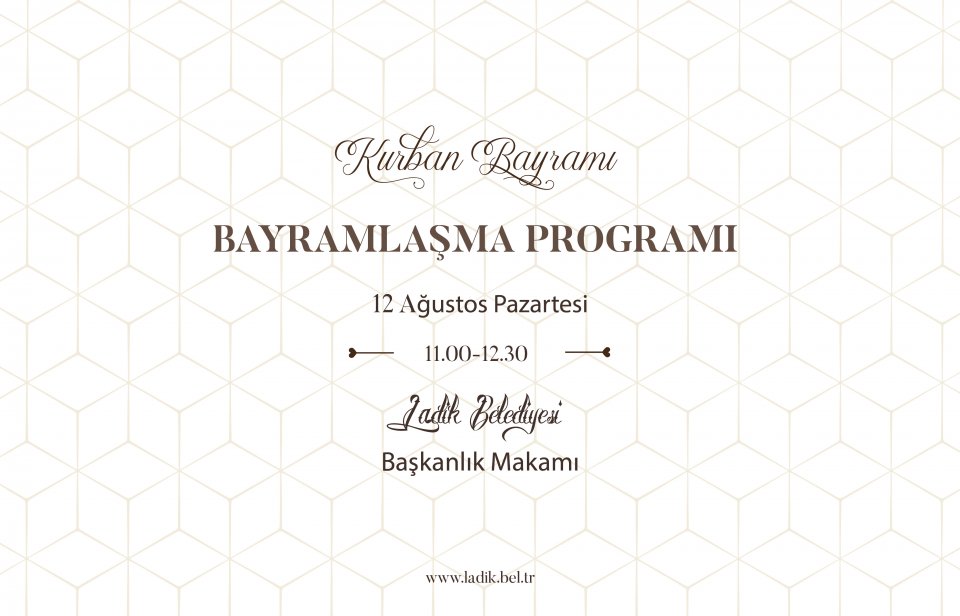 Kurban Bayramı Bayramlaşma Programı