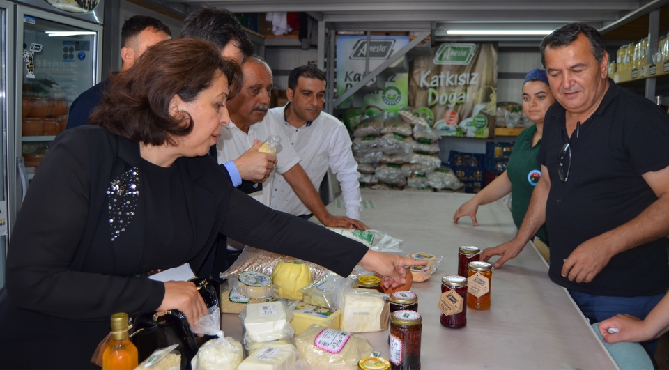 Başkan Özel Amesia Çalışan Kadın Arılar Grubu Hakkında Bilgi Aldı