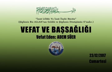 Vefat Eden: Adem SÜER