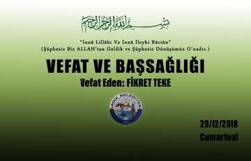 Vefat Eden: Fikret TEKE