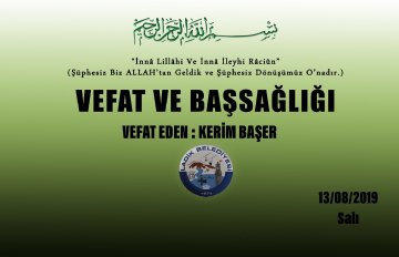 Vefat Eden: Kerim BAŞER