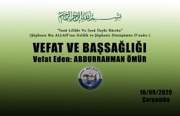 Vefat Eden: Abdurrahman ÖMÜR