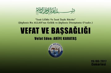 Vefat Eden: Arife KARATAŞ