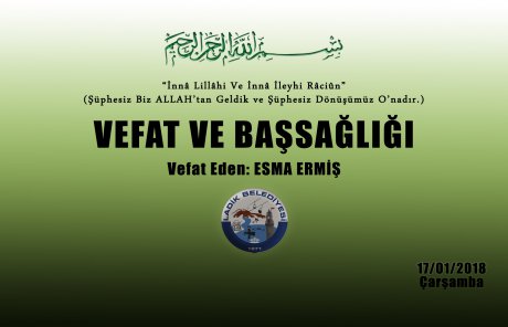 Vefat Eden: Esma ERMİŞ