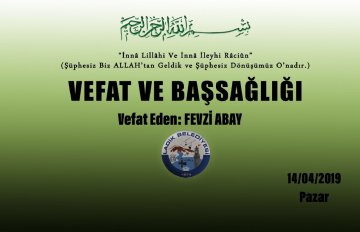 Vefat Eden: Fevzi ABAY