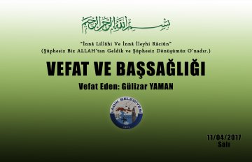 Vefat Eden: Gülizar YAMAN