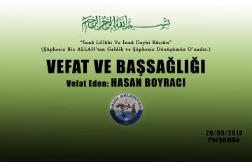 Vefat Eden: Hasan BOYRACI