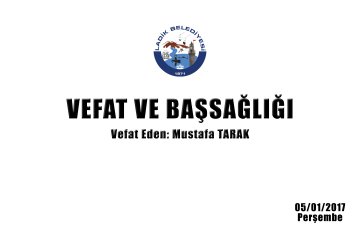 Vefat Eden: Mustafa TARAK