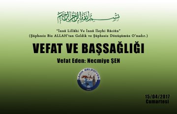 Vefat Eden: Necmiye ŞEN