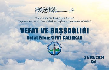 Vefat Eden: Rıfat Çalışkan