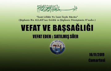 Vefat Eden: Satılmış SÜER