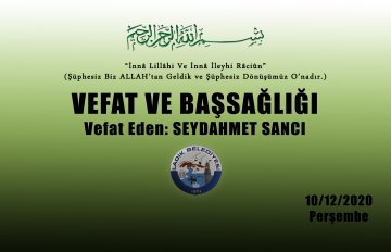 Vefat Eden: Seydahmet SANCI