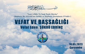 Vefat Eden: ŞÜKRÜ EBRİNÇ